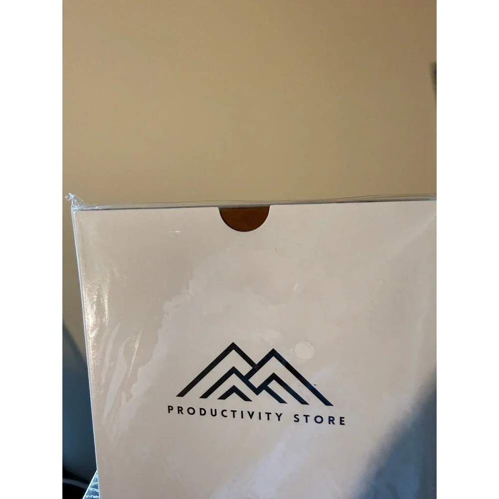 Productivity Store Brown Vegan Leather Ruled Notebook